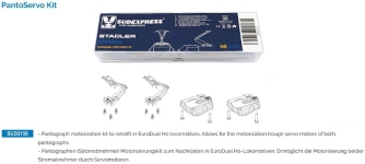 Sudexpress SUD3159 - H0 - Motorisierungssatz mit Pantographen für EuroDual (2 Stück)